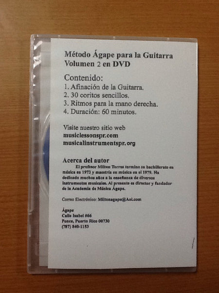 Método Agape para la Guitarra Vol. 2 con DVD