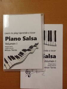 learn to play Piano Salsa - Instructional booklet and DVD Bilingual edition and DVD Vol I