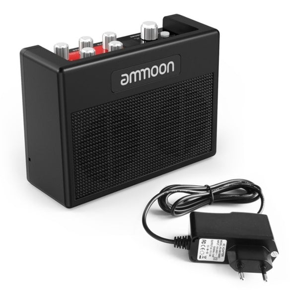 ammoon PockRock Guitar Multi-effects Processor Effect Pedal 15 Effect Types 40 Drum Rhythms Tuning Function with Power Adapter