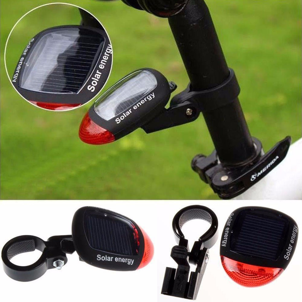 Bike Light Solar Powered LED Rear Flashing Tail Light for Bicycle Lamp Safety Flashlight for bicycle