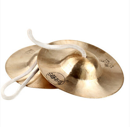 SCY  329+++Beijing Chai copper cymbals thickened copper zygotic percussion small bright hairpin gongs and drums in size cymbals